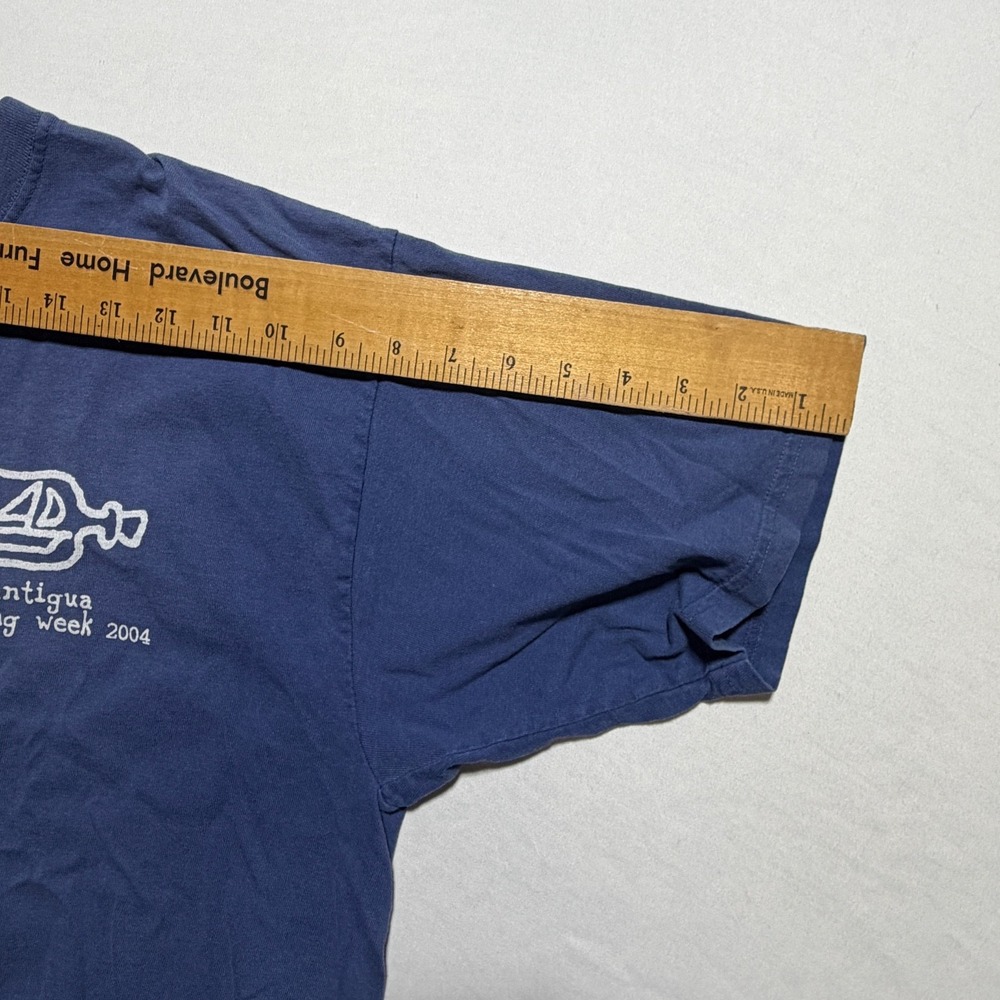 Antigua Sailing Week 2004 Vintage Funny Graphic T-Shirt Mens L Comfort Colors - Picture 4 of 10